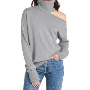 سترات KEOMUD النسائية بدون أكتاف كاجوال برقبة على شكل حرف V وأكمام طويلة وياقة مدورة in Kuwait