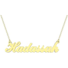 Letter H Personalized Name Necklace Dainty Name Plate Necklace Jewelry Personalized Gifts for Women Teen Girls