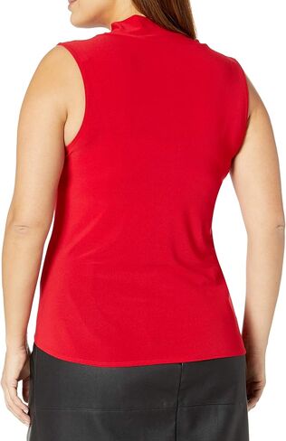 Star Vixen Women's Plus-Size Sleeveless Tieneck Blouse in Saudi Arabia