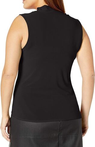 Star Vixen Women's Plus-Size Sleeveless Tieneck Blouse in Saudi Arabia