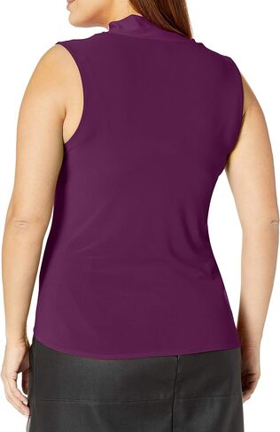 Star Vixen Women's Plus-Size Sleeveless Tieneck Blouse in Saudi Arabia