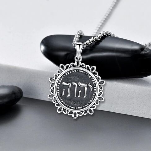 Tetragrammaton/Pentagram/Triple Moon Goddess Necklace for Men Women 925 Sterling Silver Witch Knot Pentacle Pendant Pagan Wiccan Amulet Energy Gifts Jewelry in Kuwait