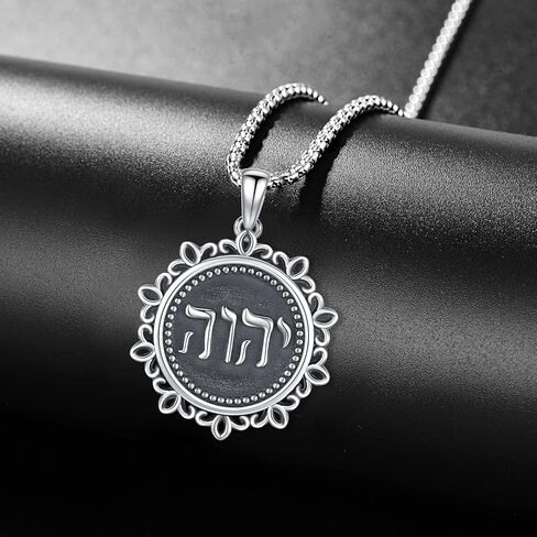Tetragrammaton/Pentagram/Triple Moon Goddess Necklace for Men Women 925 Sterling Silver Witch Knot Pentacle Pendant Pagan Wiccan Amulet Energy Gifts Jewelry in Kuwait