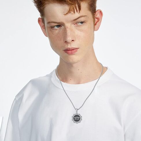 Tetragrammaton/Pentagram/Triple Moon Goddess Necklace for Men Women 925 Sterling Silver Witch Knot Pentacle Pendant Pagan Wiccan Amulet Energy Gifts Jewelry in Kuwait