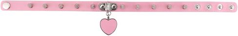 4Pcs Harajuku Rivets Choker PU Leather Collar Gothic Necklace Adjustable Size Neck Accessories in Saudi Arabia