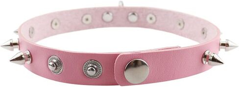 4Pcs Harajuku Rivets Choker PU Leather Collar Gothic Necklace Adjustable Size Neck Accessories in Saudi Arabia