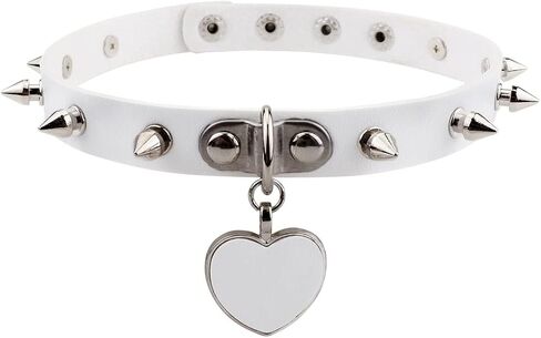 4Pcs Harajuku Rivets Choker PU Leather Collar Gothic Necklace Adjustable Size Neck Accessories in Saudi Arabia