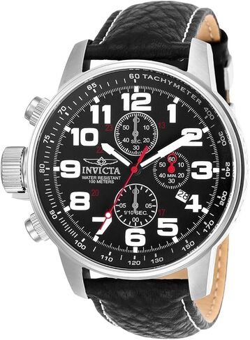 Invicta Men's I-Force Left Handed Quartz Watch with Leather Strap, Black (Model: 2770) in Saudi Arabia
