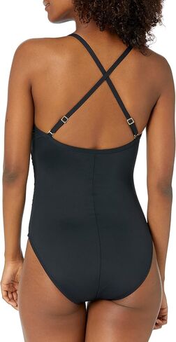 La Blanca Women's Standard Island Goddess Underwire Double Strappy Back One Piece Swimsuit in Saudi Arabia