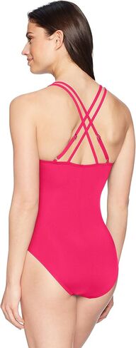 La Blanca Women's Standard Island Goddess Underwire Double Strappy Back One Piece Swimsuit in Saudi Arabia