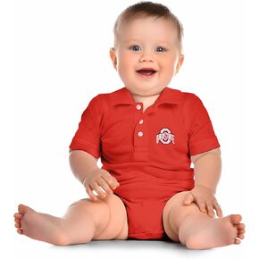 Little King NCAA Short Sleeve Polo Bodysuit Romper -0-3M 6M 12M 18M in Kuwait