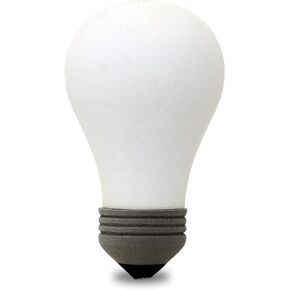 Cool Bright One Bright Idea Light Bulb Car Antenna Topper/Auto Mirror Dangler/Dashboard Buddy (Auto Accessory) (White)