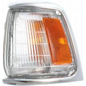 For 1989-1991 Toyota Pickup Front Parking/Cornering Lights Driver and Passenger Side Pair 2WD w/Chrome For TO2520122
