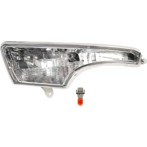 KUAFU Right Turn Signal Light Compatible with 2013-2018 Nissan Altima Replacement for 26135-3TA0A Front Passenger Side Corner Marker Lamp Signal Lamp Assembly Clear Lens Plastic