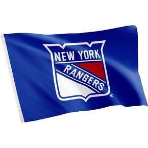 New York Rangers Flag NHL 100% Polyester Indoor Outdoor 3x5 feet National Hockey League Team Flags NY (Design #1)