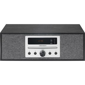 Crosley CR3504A-BK Finn Bluetooth FM Radio and CD Player, Black
