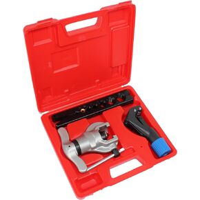 HFS(R Eccentric Flaring Tool Kit 45°Eccentric Tube Flaring Tool with Tube Cutter HVAC Refrigeration 7 Dies 3/16-3/4 inch Copper Brass Aluminum
