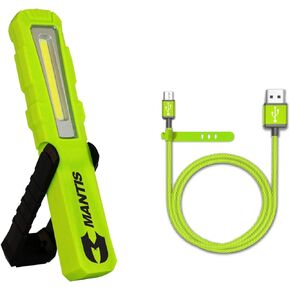 Clore Automotive Light-N-Carry LNCMINI "MANTIS" Rechargeable COB LED Work Light for Mechanics, HVAC Technicians, Plumbers, Contractors