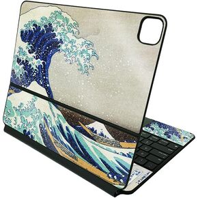 Mighty Skins Glossy Glitter Skin Compatible with Apple Magic Keyboard for iPad Pro 12.9" (5th Generation) - Floral Design | Protective, Durable High-Gloss Glitter Finish | Made in The USA