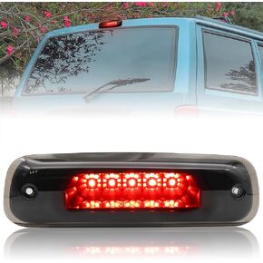 LED 3rd Third Brake Light for Cherokee 97-01, KEWISAUTO Smoked Black Center High Mount Stop Light for Jeep Cherokee 1997 1998 1999 2000 2001 Accessories(1PCS, Replace# 55155614AE)