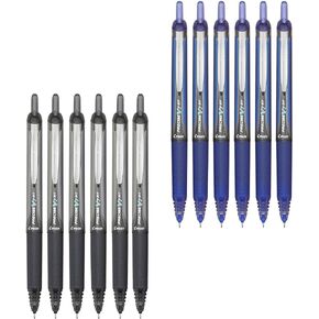 Pilot Precise V7 RT Retractable Rolling Ball Pens, Fine Point, Black Ink, 6 Pack