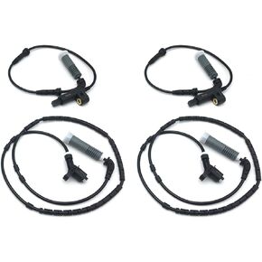 ABS Wheel Speed Sensor 34521164651 Front + 34521164652 Rear Replacement for 3-Series E46 | Set of 4