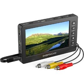 محول فيديو رقمي إلى رقمي، VCR VHS إلى محول رقمي مع شاشة OLED مقاس 5 بوصات، جهاز التقاط مسجل فيديو من DVD وRCA وHi8 وكاميرات الفيديو وأنظمة الألعاب ودعم AV وHDMI in Kuwait