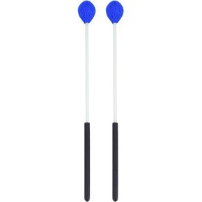 1Pair Marimba Mallets, Yarn Mallets Percussion, Timpani Mallets, Percussion Mallets Yarn Head Keyboard with Fiberglass Handles Percussion Mallets Set Musical Instruments Accessory for Beginners