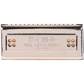 HOHNER C/G Echo 54 Tremolo Harmonica, Stainless steel