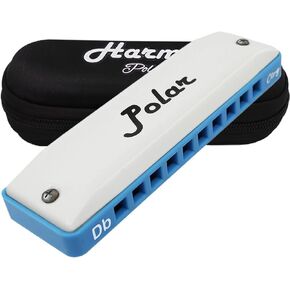 Harmo Polar Country Diatonic Harmonica Key of A, Super Country Tuned - Ideal for Country, Bluegrass, Jazz, and Celtic Music, Mouth Organ With Case, Harmonica for Adults, Beginners & Professionals