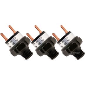Vixen Horns 150-180 PSI Air Pressure Switch Tank Mount Type 1/4" NPT 12V/24V for Train/Air Horn - Bundle of Three switches VXA7180-3