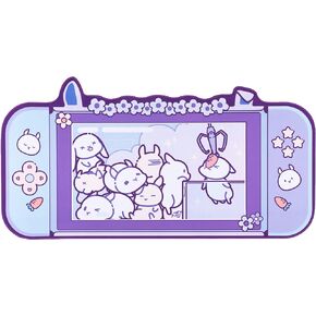 U Core Cute Rabbit Mouse Pad- 31.5'' x 17.3'' Large Non-Slip Rubber Base Desk Pad- Easy Clean Laptop Desk Mat for Gaming, Writing, or Home Office Work