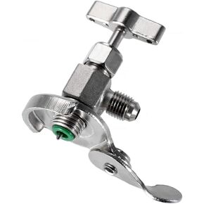 gohantee R134A Can Tap, Dispensing Valve Bottle Opener, Universal Refrigerant Dispenser Valve Tool, 1/4 SAE for R12 R22 R502 Air Conditioning