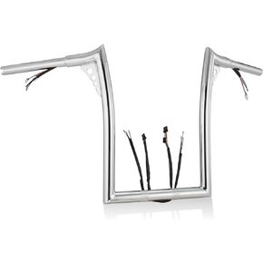12 Inch Bat-wing Ape Hangers Fat Boy Handlebars for 2012-2015 Harley Softail Fat Boy and Breakout Models, Black