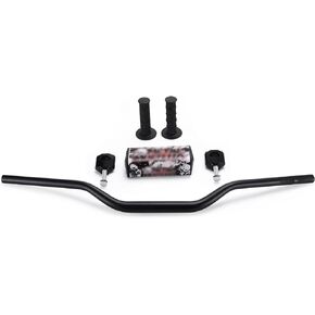 1 1/8" 28mm Motorcycle Handlebar, Universal Handlebar Fat Handlebar for Raptor250 660 CRF250 CRF450 400EX Banshee 350 etc.Dirt bike Pit bike (Black)