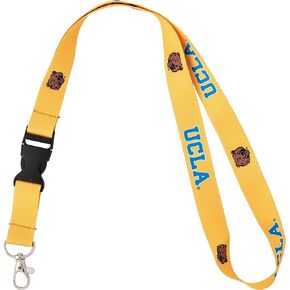 Desert Cactus UCLA University of California Los Angeles Bruins Car Keys ID Badge Holder Lanyard Keychain Detachable Breakaway Snap Buckle (Yellow)