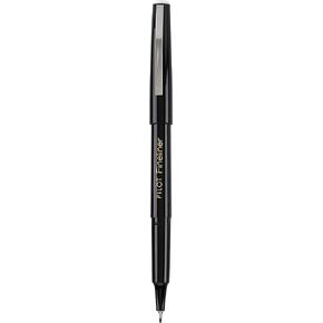 PILOT Fineliner Marker Pens, Fine Point, Black Ink, Dozen Box (11002)