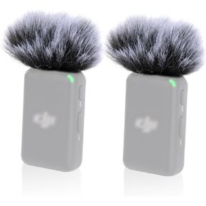 YOUSHARES Mic Cover for DJI MIC 2, Furry Pop Filter Mic Windscreen Reduce Background Noise, 4 Packs (Not for DJI MIC 1)