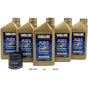 Yamaha Wolverine RMAX 2 / RMAX 4 Yamalube Full-Synthetic 10W-40 Oil Change Kit - LUB-SXSCG-KT-35