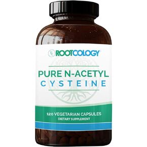 Rootcology Pure N-Acetyl-Cysteine - 900mg NAC by Izabella Wentz Author of The Hashimoto's Protocol (120 Capsules)