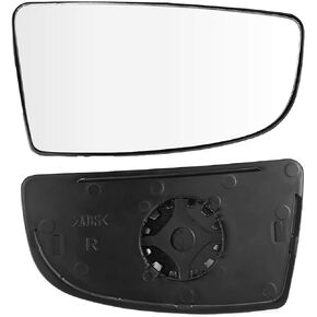 Side Mirror Replacement Lower Glass with Plate fit Ford Transit 150 250 350 from 2015-Onward - Power, Non-Dimming (Driver and Passenger (LH and RH) Sides)