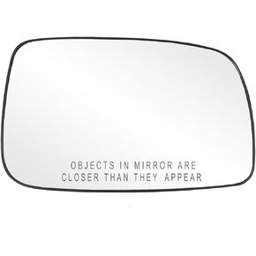 Fit System 88205 Driver Side Non-Heated Mirror Glass w/Backing Plate, Toyota Camry Hybrid, Sedan, 4 3/16" x 6 7/8" x 7 1/4" US Built
