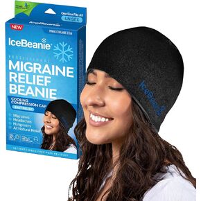 IceBeanie Migraine Headache Relief Cap 2.0 | As Seen on Shark Tank | Ice Pack Hat for Migraines w/Proprietary Gel-Tech for Extended Cooling | Head Wrap, Cold Migraine Cap for Tension