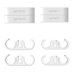 upHere CPU Liquid Coolers Tube Combs 8 Pieces Set =4 Pieces for Tube Diameter Up to 11 mm （0.43in）/4 Pieces for Tube Diameter Up to 13 mm （0.51in）White-CM408