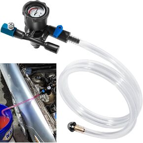 75260 Vacuum Coolant Fill Kit Coolant System Refiller Kit with Air Lock Preventer Vacuum Leak Tester Fits All Cone Adapter for Car