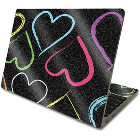 MightySkins Glossy Glitter Skin Compatible with Samsung Chromebook 4 (2021) 11.6" - Girl Boss | Protective, Durable High-Gloss Glitter Finish | Easy to Apply and Change Styles | Made in The USA