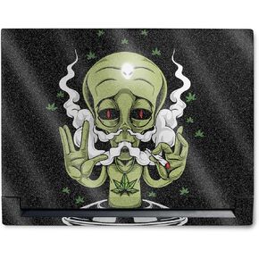 MightySkins Glossy Glitter Skin Compatible with Alienware M18 R1 (2023) Full Wrap Kit - Come in Peace | Protective, Durable High-Gloss Glitter Finish | Easy to Apply & Change Styles | Made in The USA
