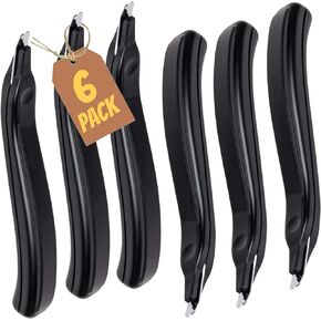 1InTheOffice Staple Remover Tool, Staple Puller, Staple Remover Stick, Magnetic, Black, 6 Pack