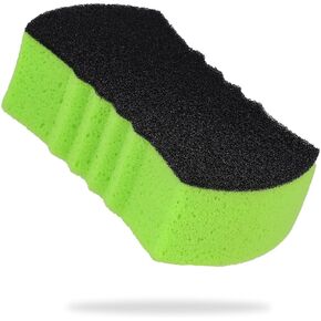 Grip Clean Car Wash Sponge - Dual Textured Design, Bug Scrubbing Side & Soft Sea Sponge Foam. Expanding Foam Holds Soap. Car Cleaning Supplies & Car Accessories for Car Wash Bucket - 2 Pack