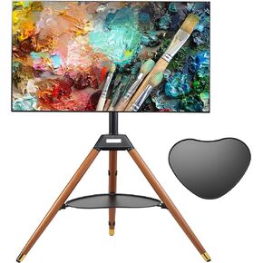 حامل تلفزيون الحامل، حامل أرضي للتلفزيون الحامل الحديث، حامل تلفزيون زاوية فنية لشاشات LED LCD OLED مقاس 55-86 بوصة، ارتفاع قابل للتعديل، حامل عرض استوديو 4 أرجل لغرفة النوم، غرفة المعيشة in Kuwait